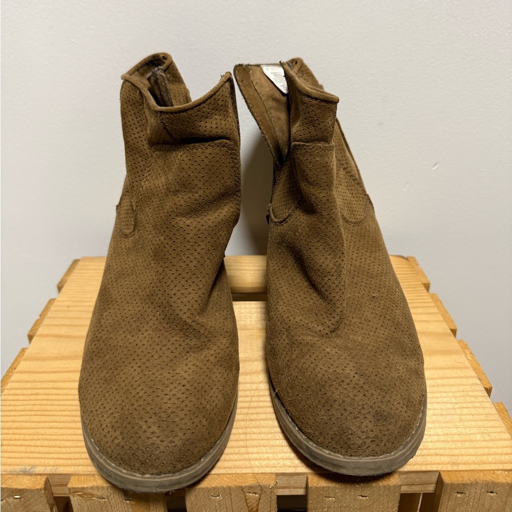 Brown Suede Ankle Boots